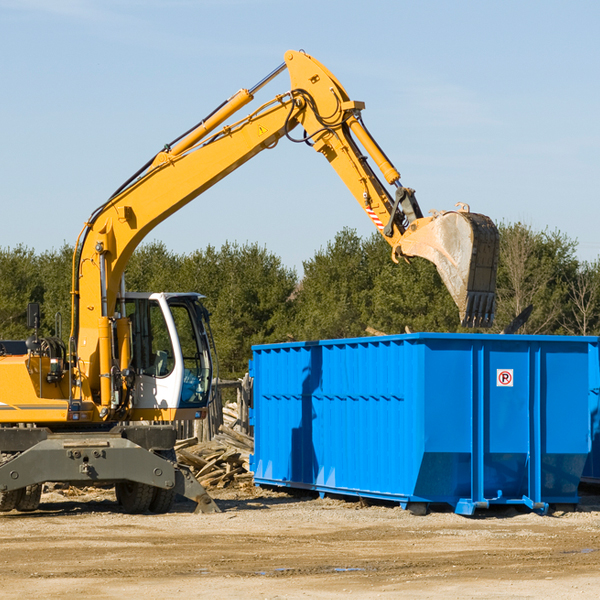 can i choose the location where the residential dumpster will be placed in Wrightstown